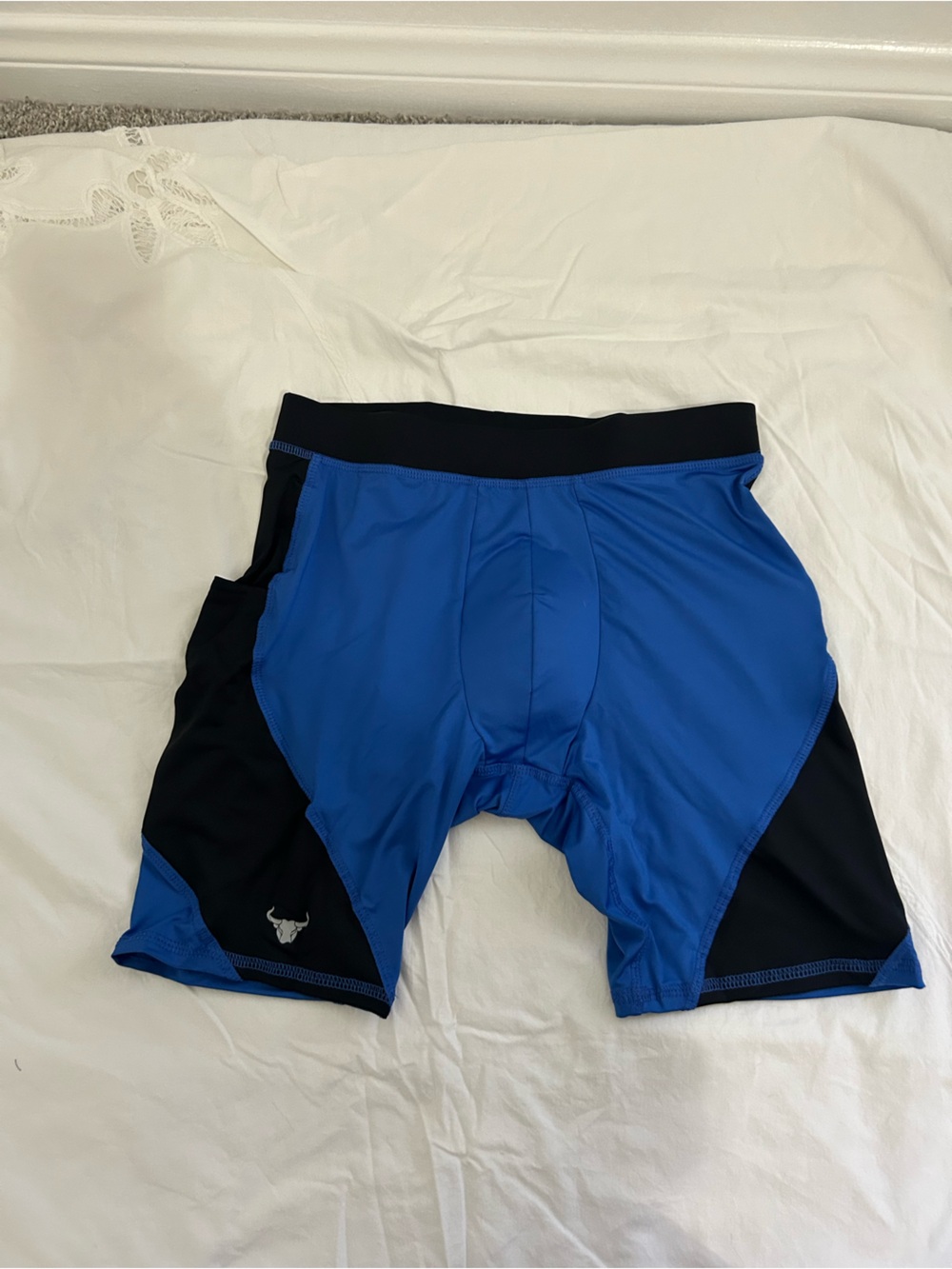 Matador Meggings Compression Shorts Blue Black Mens Size Large NWT